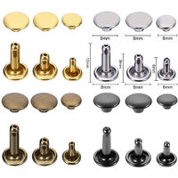 Lot of 480 binding screws Chicago brass, 3 screw sizes, metal rivets, Chicago button ,, Chicago screw kit for creative hobbies, belt, wallet, decoration