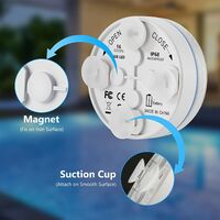 Hot Tub Lights, 13 LED Underwater Pool Lights Waterproof, Magnetic Bath Lights for Lazy Spa, 16 Colors Submersible LED Lights with RF Remote for Pool, Pond, Fish Tank, Aquarium, Party (4 Pack)