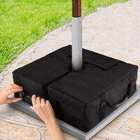 Patio Umbrella Weight Bag,18" Round 900D Weatherproof Detachable Garden Parasol Base with Large Opening Fits Any Offset, Cantilever Umbrella Stand or Flagpole