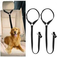 Harness car for dogs set of 2 an adjustable strap belt and harness belt dog perfect for car cars leave belt cat animals nylon 46 to 79 cm
