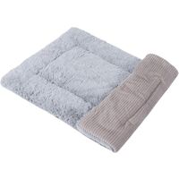 Dog mattress, pet mattress, dog cover (M (75 * 55cm), Gray Wicker)