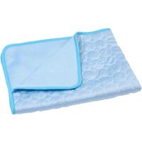 Rugs Refresh for Dog Cushion Cushion Cooling For Pets Chat Chenils and Light Blue Lots L 70x55