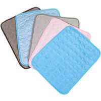 Rugs Refresh for Dog Cushion Cushion Cooling For Pets Chat Chenils and Light Blue Lots L 70x55