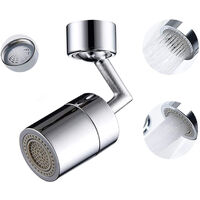 Faucet 720 degrees of universal splash filter, for domestic bathroom universal rotary valve aerator, double 4 layer net seal