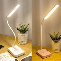 Rechargeable USB Wireless LED Desk Lamp USB Battery 1500mAh, Dimmable Touch Intensity 3 Colors Modes, Lamp Play Child Table Bedroom Bedroom