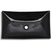 Ceramic Bathroom Sink Basin Black Rectangular3556-Serial number