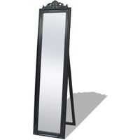 Free-Standing Mirror Baroque Style 160x40 cm Black10151-Serial number