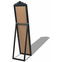 Free-Standing Mirror Baroque Style 160x40 cm Black10151-Serial number