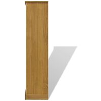 4-Tier Bookcase Mexican Pine Corona Range 81x29x150 cm10174-Serial number