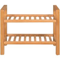 Shoe Rack with 2 Shelves 49.5x27x40 cm Solid Oak Wood10373-Serial number