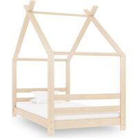 Kids Bed Frame Solid Pine Wood 80x160 cm18564-Serial number
