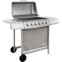 Gas BBQ Grill with 6 Burners Silver19362-Serial number