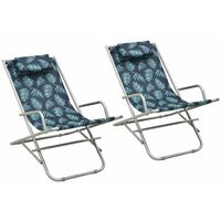 Rocking Chairs 2 pcs Steel Leaf Print23181-Serial number