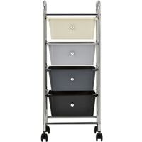 4-Drawer Mobile Storage Trolley Ombre Plastic25710-Serial number
