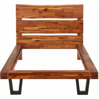 Bed Frame with Live Edge Solid Acacia Wood 90 cm27798-Serial number