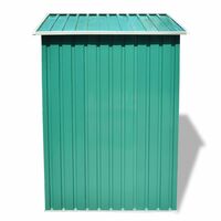 Garden Storage Shed Green Metal 204x132x186 cm30383-Serial number