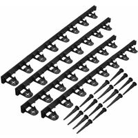 Nature Garden Border Edging and Anchor Pegs Black30200-Serial number