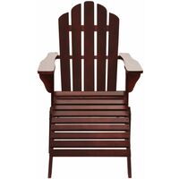 Garden Chair with Ottoman Wood Brown32356-Serial number