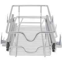 Pull-Out Wire Baskets 2 pcs Silver 300 mm34336-Serial number