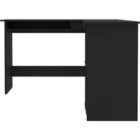L-Shaped Corner Desk Black 120x140x75 cm Chipboard35667-Serial number