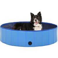 Foldable Dog Swimming Pool Blue 120x30 cm PVC8454-Serial number