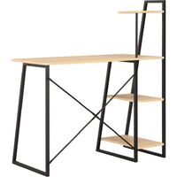 Desk with Shelving Unit Black and Oak 102x50x117 cm8714-Serial number