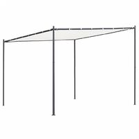 Gazebo with Flat Roof 3x3x2.4 m White 180 g/m虏24161-Serial number