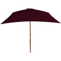 Outdoor Parasol with Wooden Pole Bordeaux Red 200x300 cm24700-Serial number