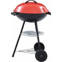 Portable XXL Charcoal Kettle BBQ Grill with Wheels 44 cm32721-Serial number