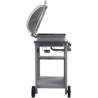 Gas BBQ Grill with 3-layer Side Table Black and Silver33196-Serial number