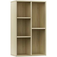 Book Cabinet/Sideboard Sonoma Oak 50x25x80 cm Chipboard35129-Serial number