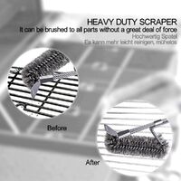 Woven BBQ Brush Thread 3 in 1 Grill Silks Cleaning Brush for Gas / Charcoal Cleaning Brush
