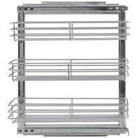 3-Tier Pull-out Kitchen Wire Basket Silver 47x25x56 cm34565-Serial number