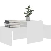 Coffee Table Set White 100x48x40 cm Chipboard36890-Serial number