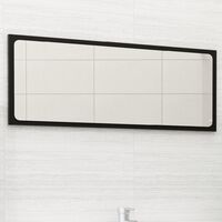 Bathroom Mirror Black 90x1.5x37 cm Chipboard37326-Serial number