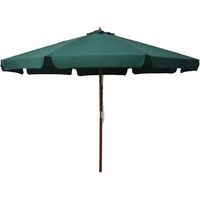 Outdoor Parasol with Wooden Pole 330 cm Green33054-Serial number