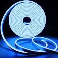Flexible Neon Light Strips, Waterproof Neon LED Strip Light with Power Adapter and Controller, Perfect for Outdoor Indoor Decor - Blue