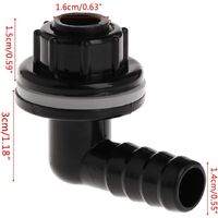 Plastic Tank Connector, Water Drainage Joints, Aquarium Accessories, Spare Parts for Fish and Pets
