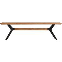 Dining Bench Solid Acacia Wood and Steel 160x40x45 cm11317-Serial number