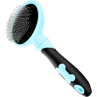 Dog brush and cats grooming comb for dog and cat with long and short-blue hairs
