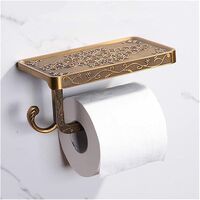 Toilet Paper Holder Black Toilet Paper Holder Antique Brass Toilet Paper Holder Towel Holder Towel Holder Bathroom Accessories ASSEMBLY (Color: Antique Color)