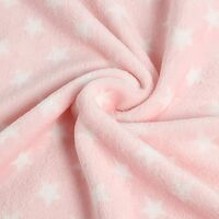 Baby Blanket Newborn Fleece Plaid Baby Soft for Girl and Boy as birth gift 75 * 100CM, Pink