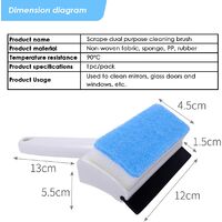 Glass Cleaning Brush Microfiber Squeegee Window Washer Professional Window Cleaning Combi Window Combi Window Washer for Bathroom Floor / Wall Tile / Toilet / Car