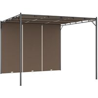 Garden Gazebo with Side Curtain 3x3x2.25 m Taupe24173-Serial number