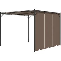 Garden Gazebo with Side Curtain 3x3x2.25 m Taupe24173-Serial number