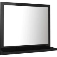 Bathroom Mirror High Gloss Black 40x10.5x37 cm Chipboard37266-Serial number