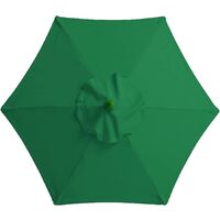 Replacement Cover for Parasol, Spare Cover for Outdoor Parasol, Anti-Ultraviolet, Waterproof Patio Garden Parasol, 2 m / 6 Arms ， Green