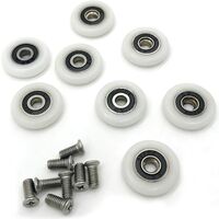 Set of 8 spare wheels for 23mm diameter shower door