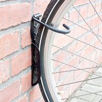 2-piece bike wall mount Black