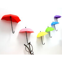 BETTE Adhesive Umbrella Hook, Umbrella Wall Hook Sticker Umbrella Hook for Bedroom Bathroom Kitchen Door Wall (9pcs)